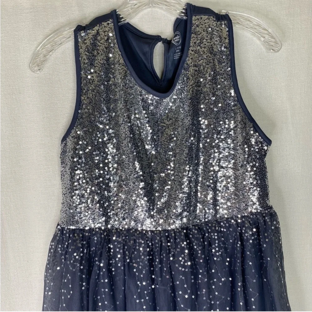 3‎ Girls Dresses XL 14-16 Wonder Nation Pinky Justice Sequins Glitter Sparkly